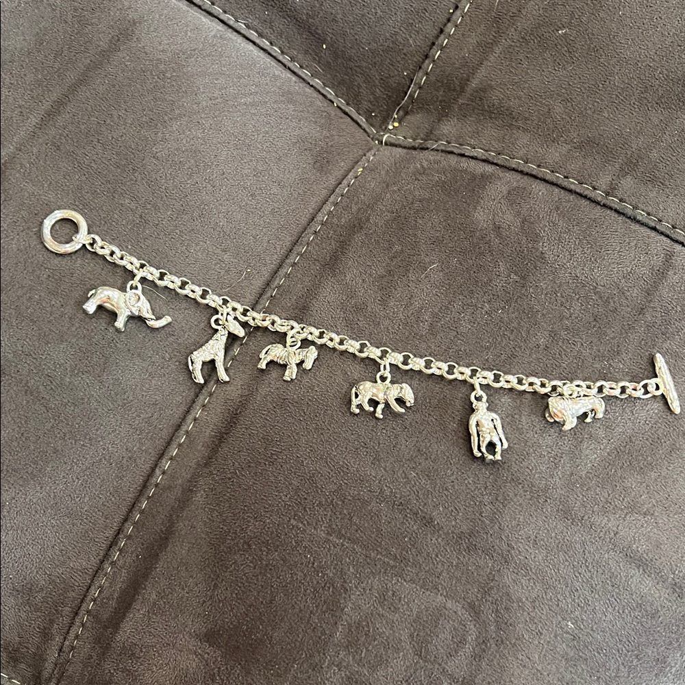 Fashion Jewelry Silver Animal Charm Bracelet